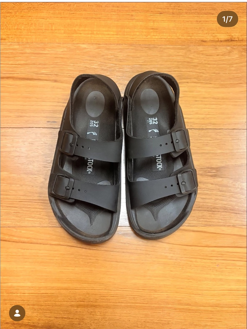 Birkenstock kids Mogami black sandal